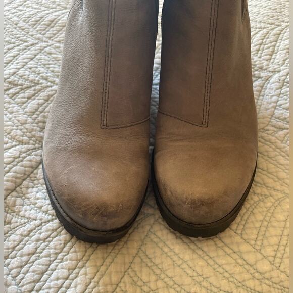 Vagabond Whimsy Goth Punk Boho Chelsea Boots Block Rubber Heeled Gray Size 39 - Picture 6 of 10